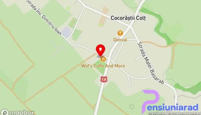 hartă a Parc Cocorăştii Colț Restaurant în Cocorăștii Colț