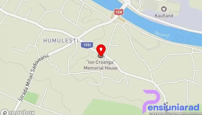 hartă a Parcul tematic „Ion Creangă” Parc tematic de distracții în Humulești