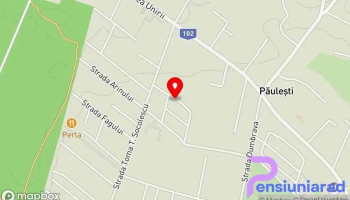 hartă a Păulești  în Păulești