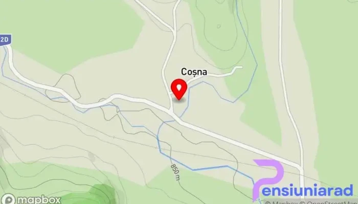 hartă a Pensiune Restaurant Cosna Restaurant în Comuna Coșna