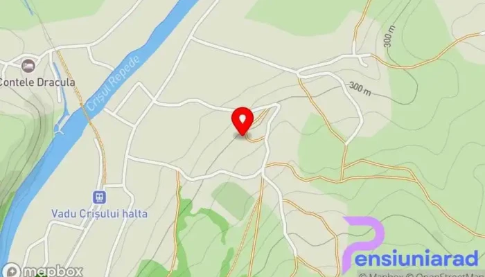 hartă a Pensiune turistica Retreat Belvedere Pensiune în Vadu Crișului
