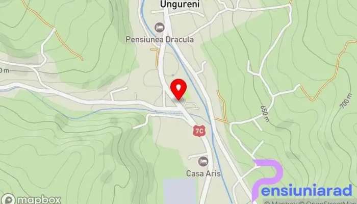 hartă a Pensiunea Adonis Pensiune în Căpățânenii Pământeni