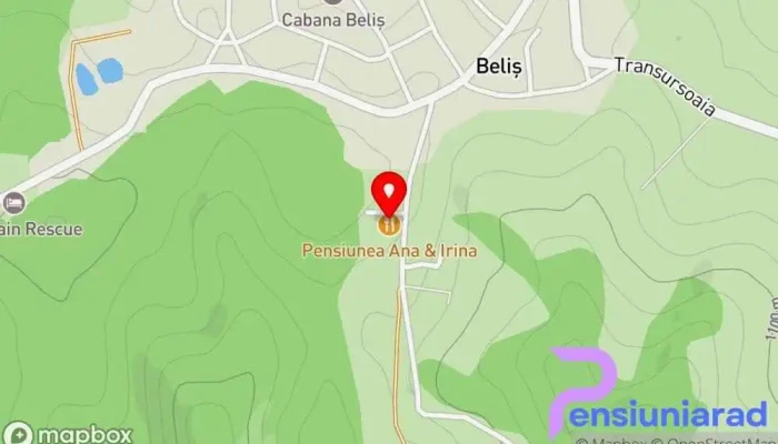 hartă a Pensiunea Ana & Irina Bed & Breakfast, Hotel, Restaurant, Spa în Beliș