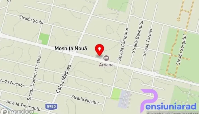 Pensiunea Aryana -  Hartă - Moșnița Nouă