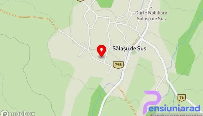 hartă a Pensiunea Casa Cânda Bed & Breakfast în Sălașu de Sus