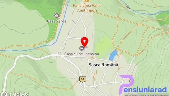 Pensiunea Casa Cu Roti Hartă - Sasca Română