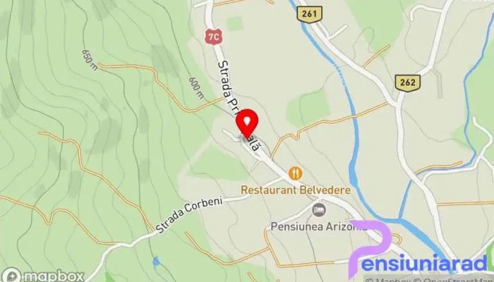 hartă a Pensiunea Casa Madalina Pensiune, Bed & Breakfast în Căpățânenii Pământeni