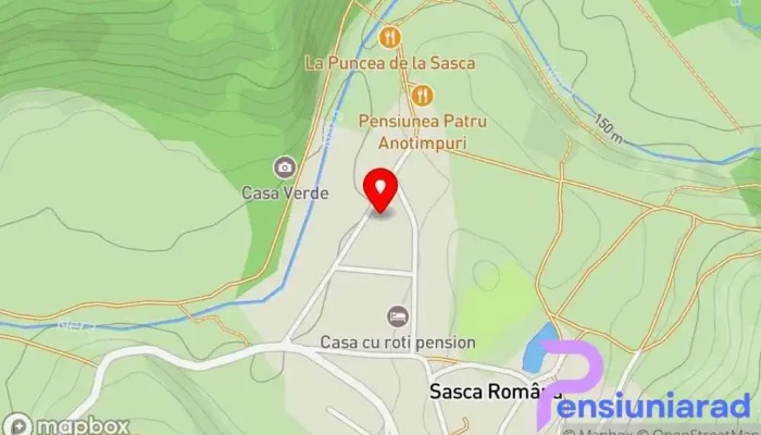 Pensiunea Cheile Nerei -  Hartă - Sasca Română