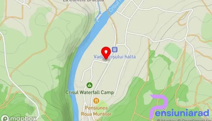 hartă a Pensiunea Corimen Pensiune, Serviciu de închirieri caiac și canoe în Vadu Crișului
