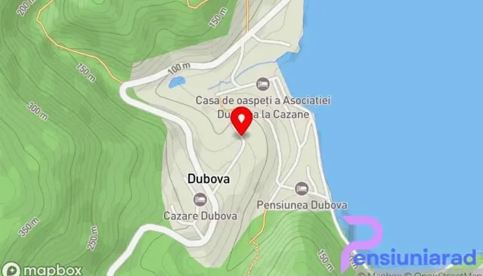 Pensiunea Dubova -  Hartă - Dubova