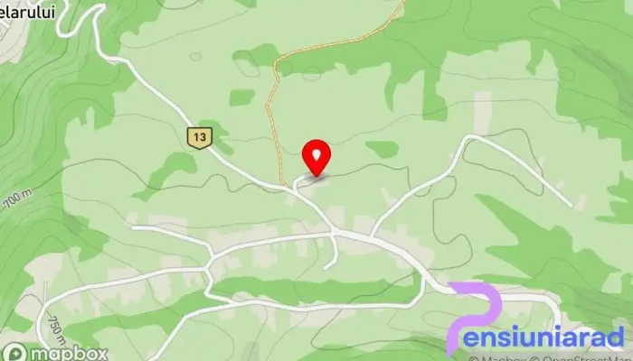 hartă a Pensiunea Gradina Ascunsa Bed & Breakfast, Hotel în Bughea de Jos