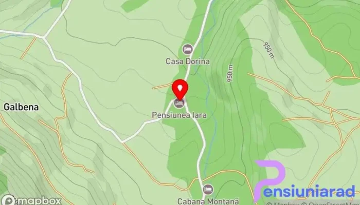 hartă a Pensiunea Iara Pensiune, Hotel în Arieseni