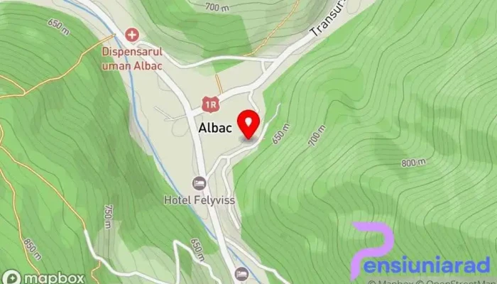 hartă a Pensiunea Jianu Albac Pensiune în Albac