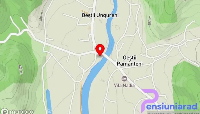 hartă a Pensiunea Meridian Bed & Breakfast, Restaurant în Oeștii Ungureni
