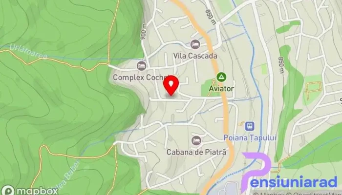 hartă a Pensiunea Păunașul Hotel în Bușteni