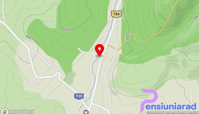 hartă a Pensiunea Rebeca Motel în Bughea de Sus