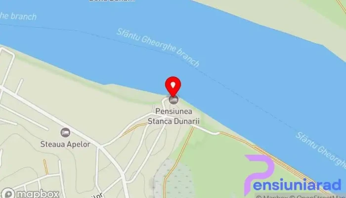 hartă a Pensiunea Stânca Dunării Bed & Breakfast în Nufăru