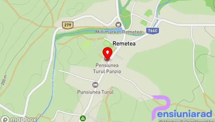 hartă a Pensiunea Turul Cazare, Pensiune în Remetea