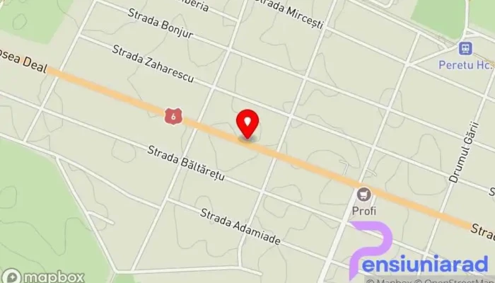 hartă a Peretu  în Peretu