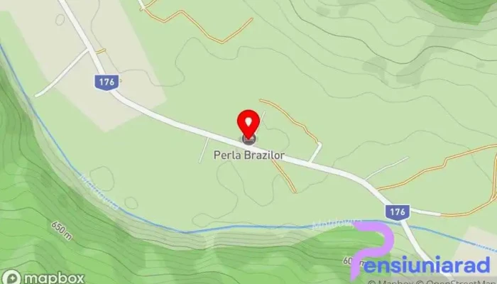 hartă a Perla Brazilor Pensiune, Pensiune de familie în Frumosu