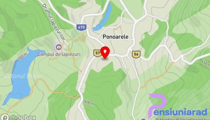 Perla Muntilor Hartă - Ponoarele