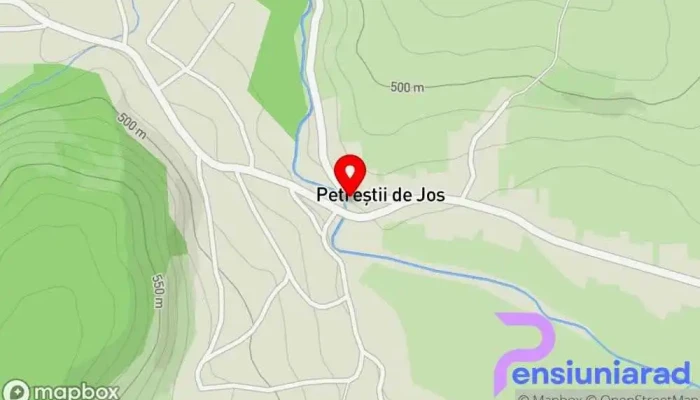 Petrestii De Jos Hartă - Petreștii De Jos