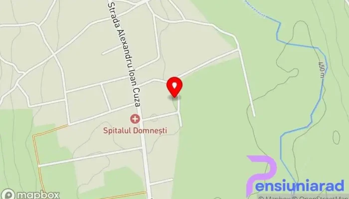 hartă a Pizza La Mită Pizzerie, Furnizor de mâncare la pachet, Unitate de cazare rurală, Restaurant specializat în hamburgeri, Hotel, Restaurant, Cazare în regim hotelier în Domnești