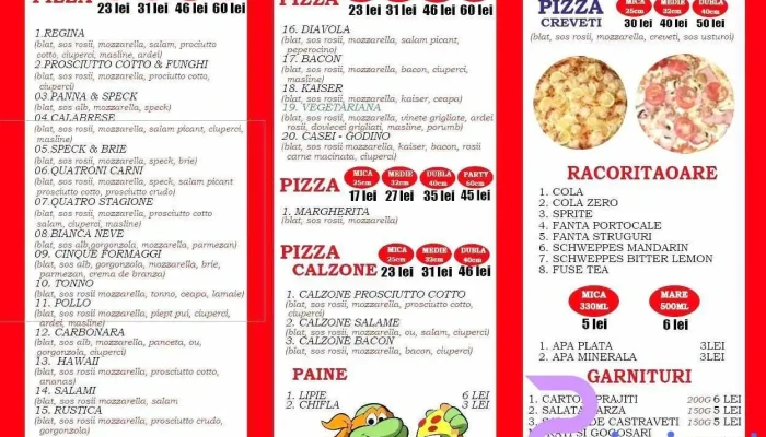 Pizzeria Godino -  Meniu - Cernavodă