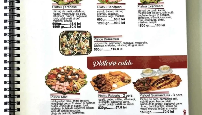 Pizzeria Roberto -  Meniu - Caransebeș