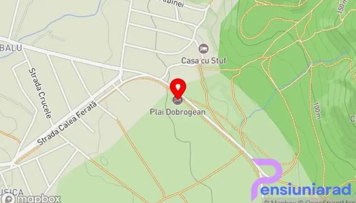 hartă a Plai Dobrogean Pensiune în Greci