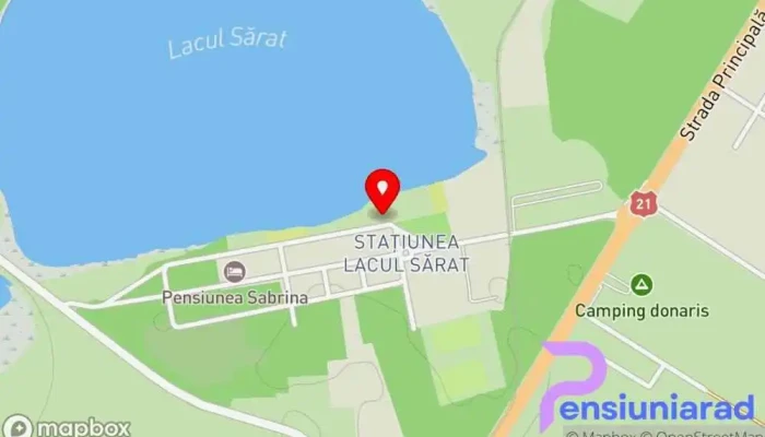 Plaja Lacu Sarat Unita Turism -  Hartă - Brăila