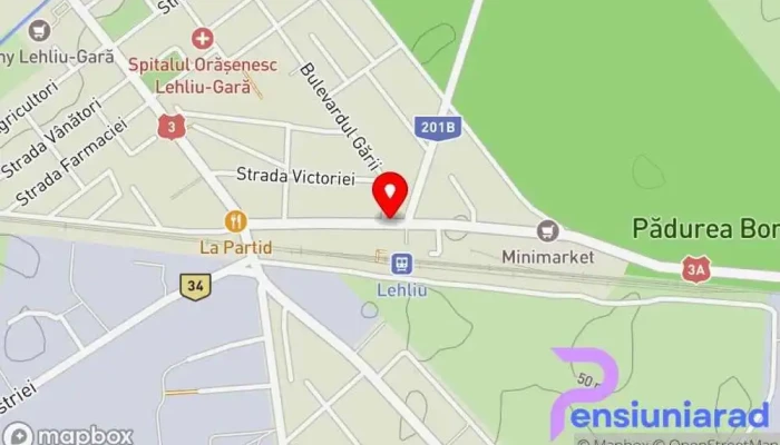 hartă a Plus Market Supermarket în Lehliu-Gară