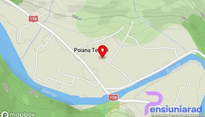 hartă a Poiana Teiului  în Poiana Teiului