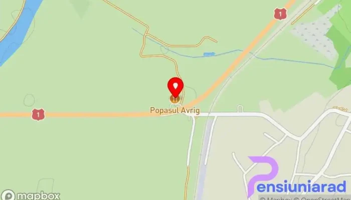 Popasul Avrig -  Hartă - E68