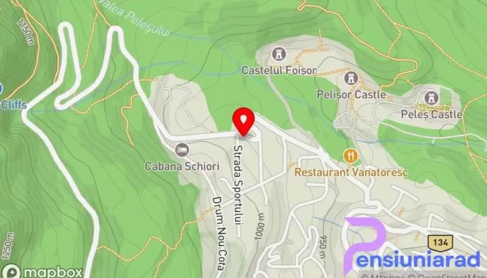 hartă a Popasul Haiducilor Pensiune de familie în Sinaia