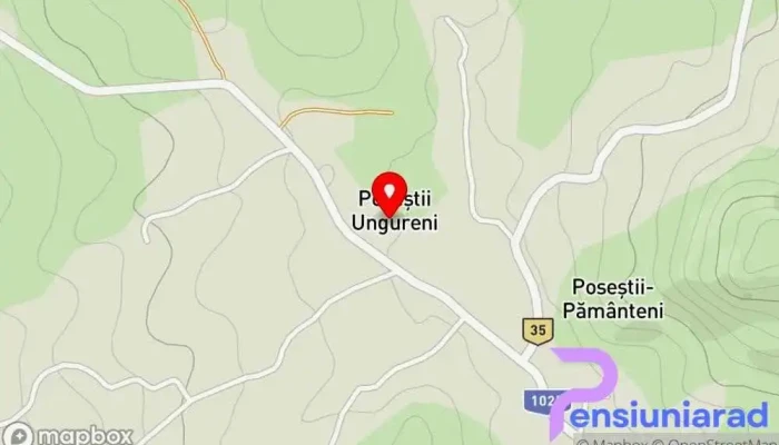 hartă a Poseștii Ungureni  în Poseștii Ungureni