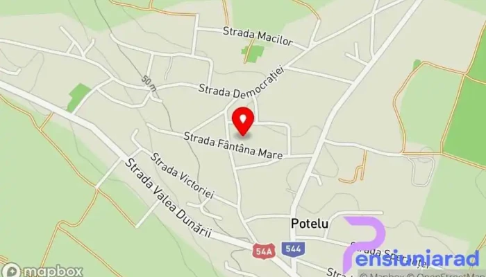 Potelu -  Hartă - Potelu