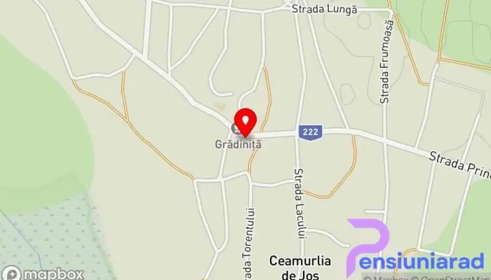 hartă a Primaria Ceamurlia de Jos Sediul social în Ceamurlia de Jos