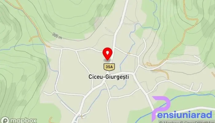 hartă a Primăria Ciceu-Giurgești Școală în Ciceu-Giurgeşti
