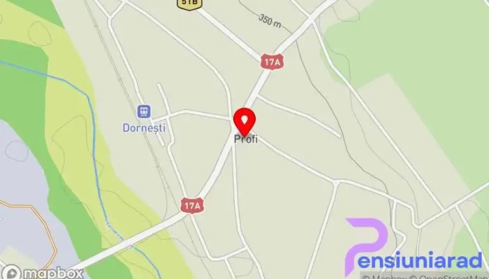 hartă a PRIMĂRIA DORNEŞTI Primăria satului în Dornești