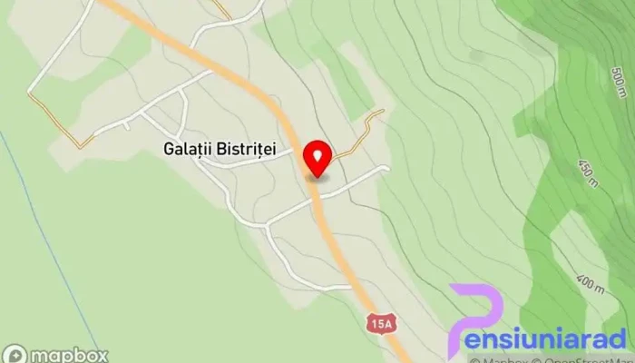 hartă a PRIMĂRIA GALAŢII BISTRIŢEI Primărie în Galații Bistriței