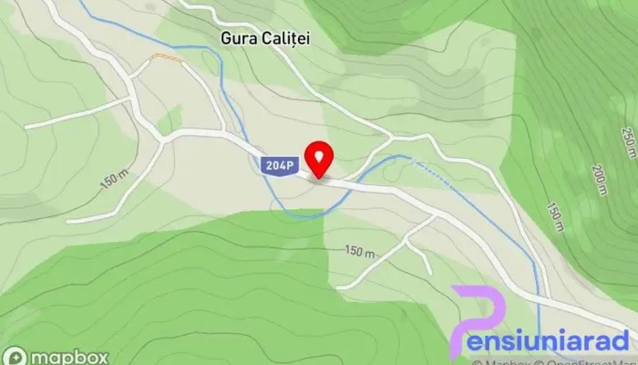 Primaria Gura Calitei Hartă - Gura Caliței
