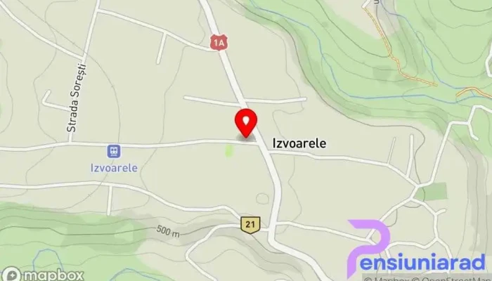 hartă a Primăria Izvoarele Primărie în Izvoarele