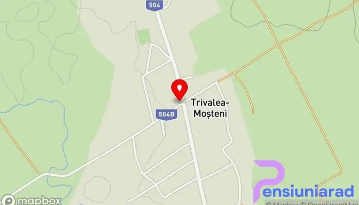 hartă a Primăria Trivalea-Moşteni Birou al administrației locale în Trivalea-Moşteni