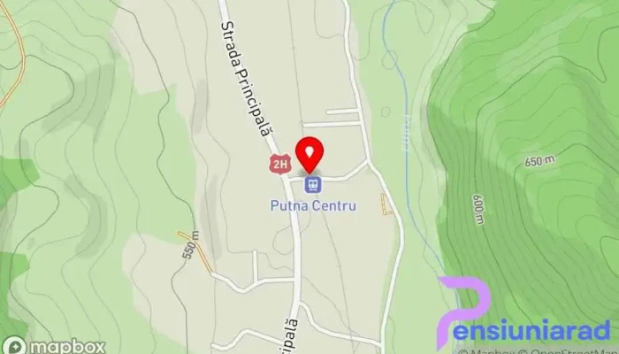 hartă a PUTNA CENTRU H Gară în Putna