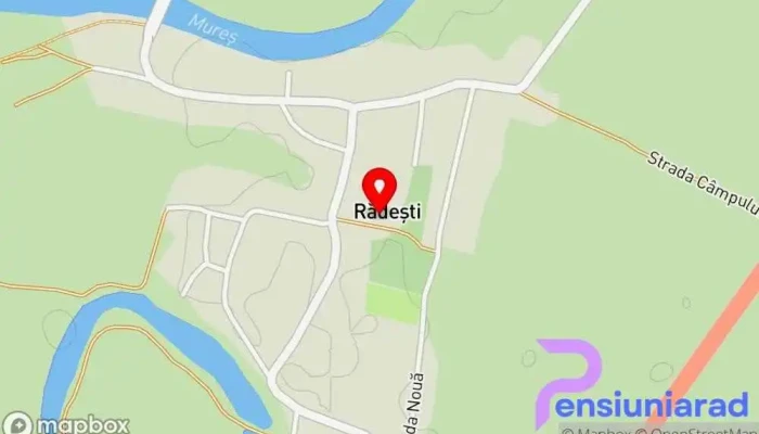 hartă a Rădești  în Rădești