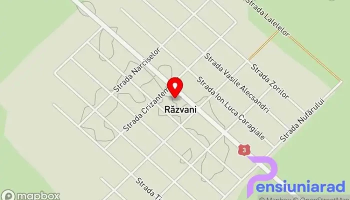 hartă a Răzvani  în Răzvani
