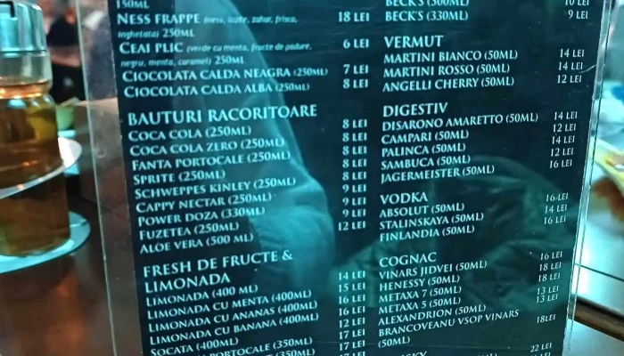Restaurant Andra Tecuci -  Meniu - Tecuci
