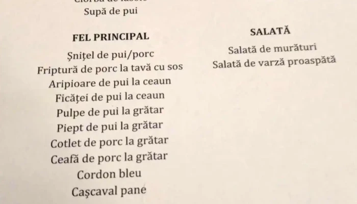 Restaurant Brancovenesc Meniu - Câmpulung