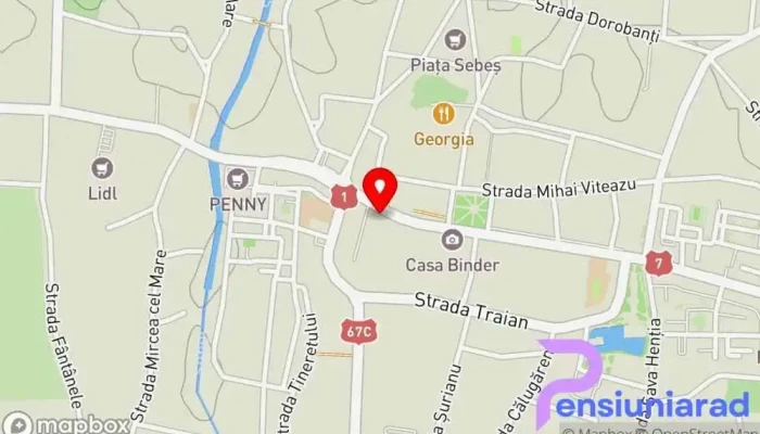 hartă a Restaurant Fort, Leul de Aur Sebeș Restaurant în Sebeș